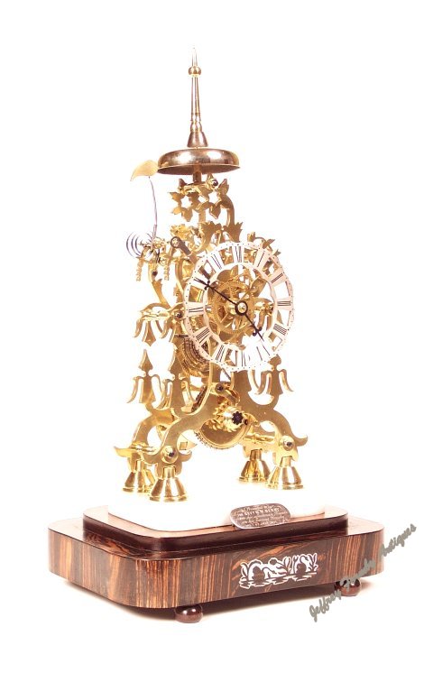 English skeleton clock c1850