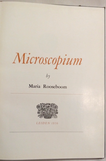 Rooseboom (M.): Microscopium