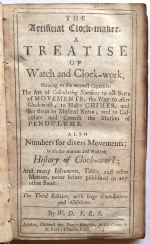 Derham (W.):  The Artificial Clock-Maker.  A Treatise of Watch and Clock-Work,...