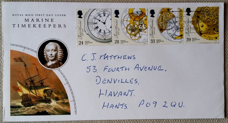 Royal Mail: Marine Timekeepers - First Day Cover