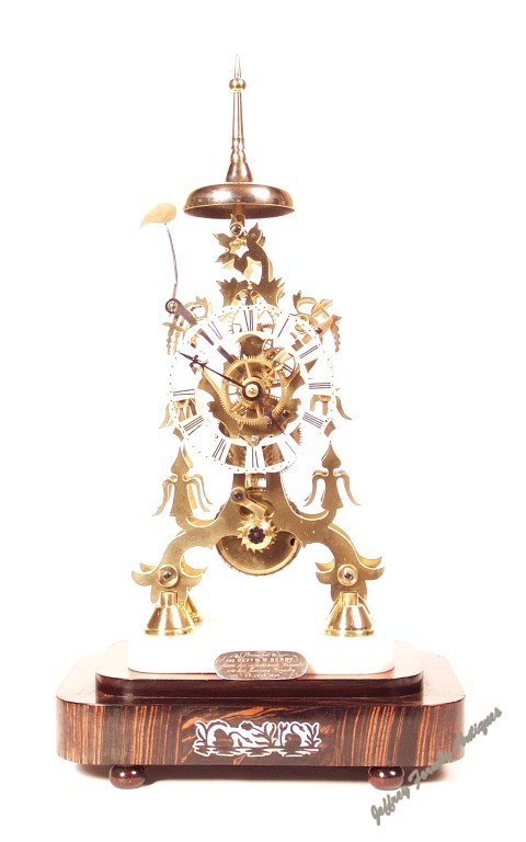 English skeleton clock c1850