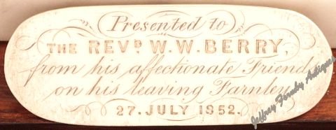 Presentation plaque