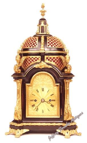 Front view of bracket clock by Viner & Co., London c1830